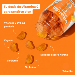 Gomitas de Vitamina C sin Azúcar 240 mg | Vitaldin Perú 2
