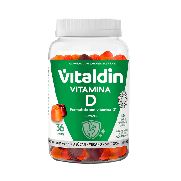 Gomitas de Vitamina D3 2000 UI | Sin Gluten | Vitaldin